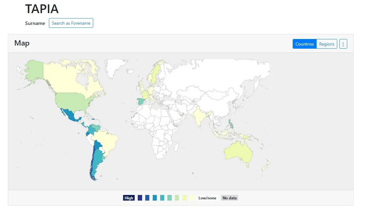 Cuantas Personas En El Mundo Comparten Tu Apellido Y Donde Viven