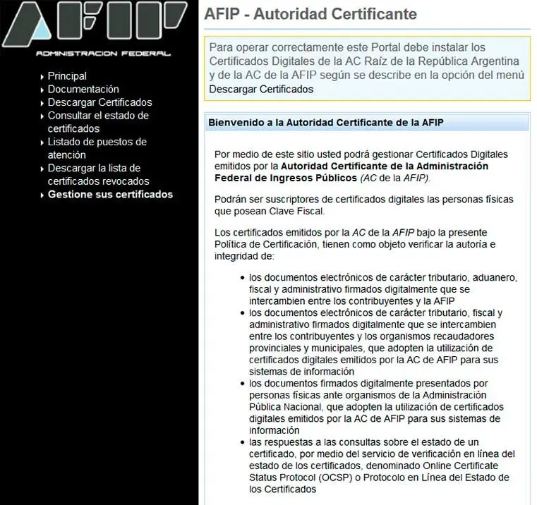 COMO OBTENER LA FIRMA DIGITAL DE AFIP PARA TRAMITES ONLINE