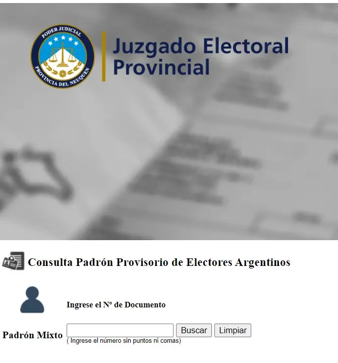 Como Consultar El Padrón Electoral De Neuquén Por Nombre Y Apellido