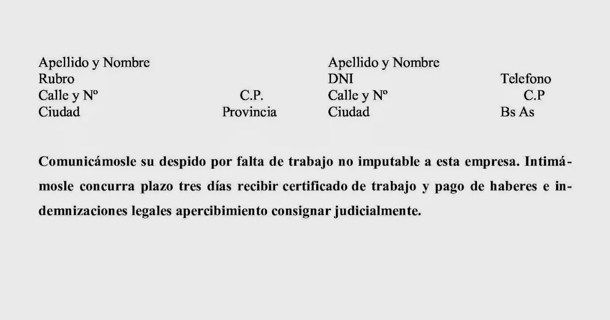 QUE HACER CUANDO TE LLEGA UN TELEGRAMA DE DESPIDO EN ARGENTINA
